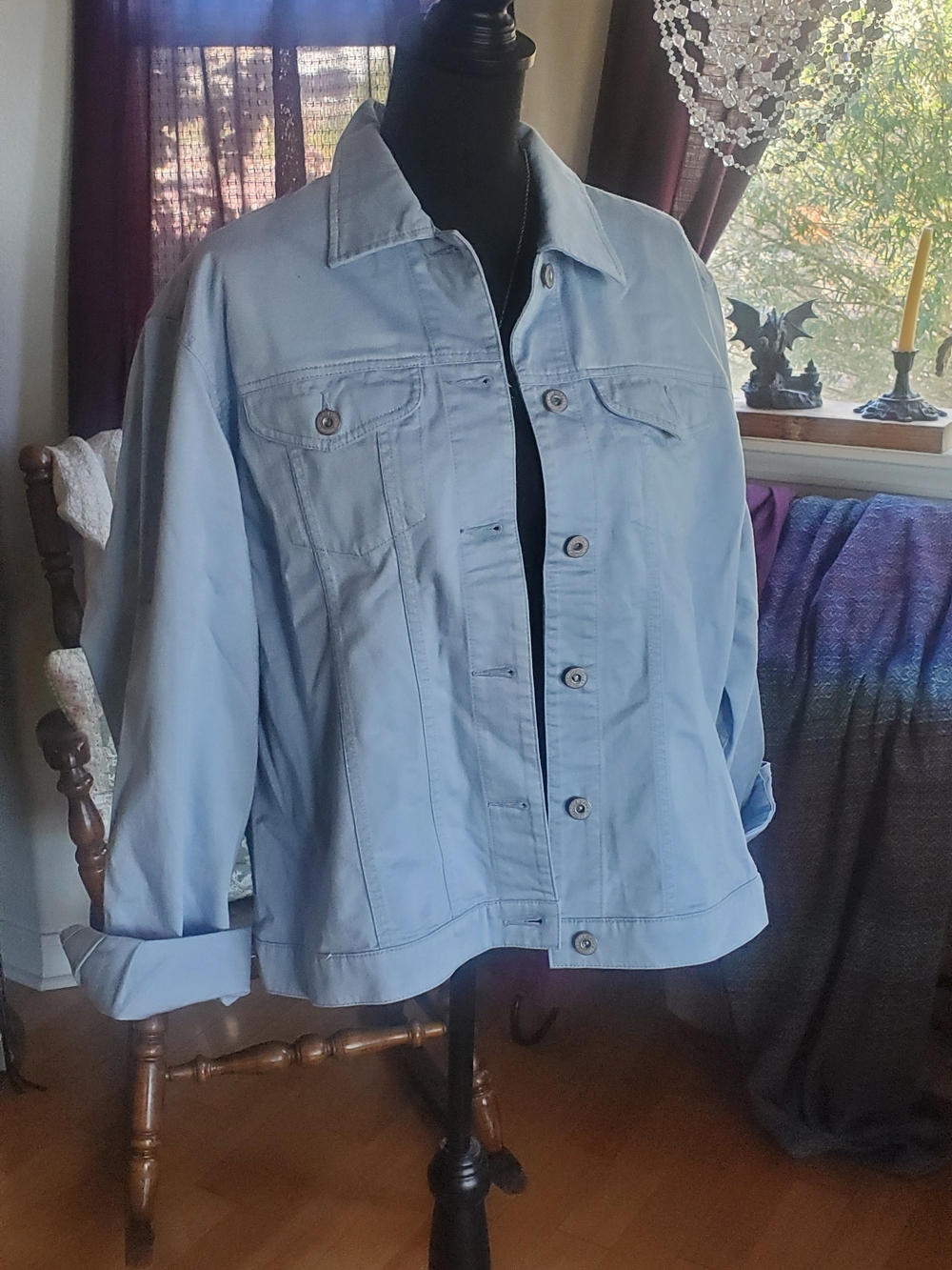 Eddie Bauer Light Blue Denim Jacket